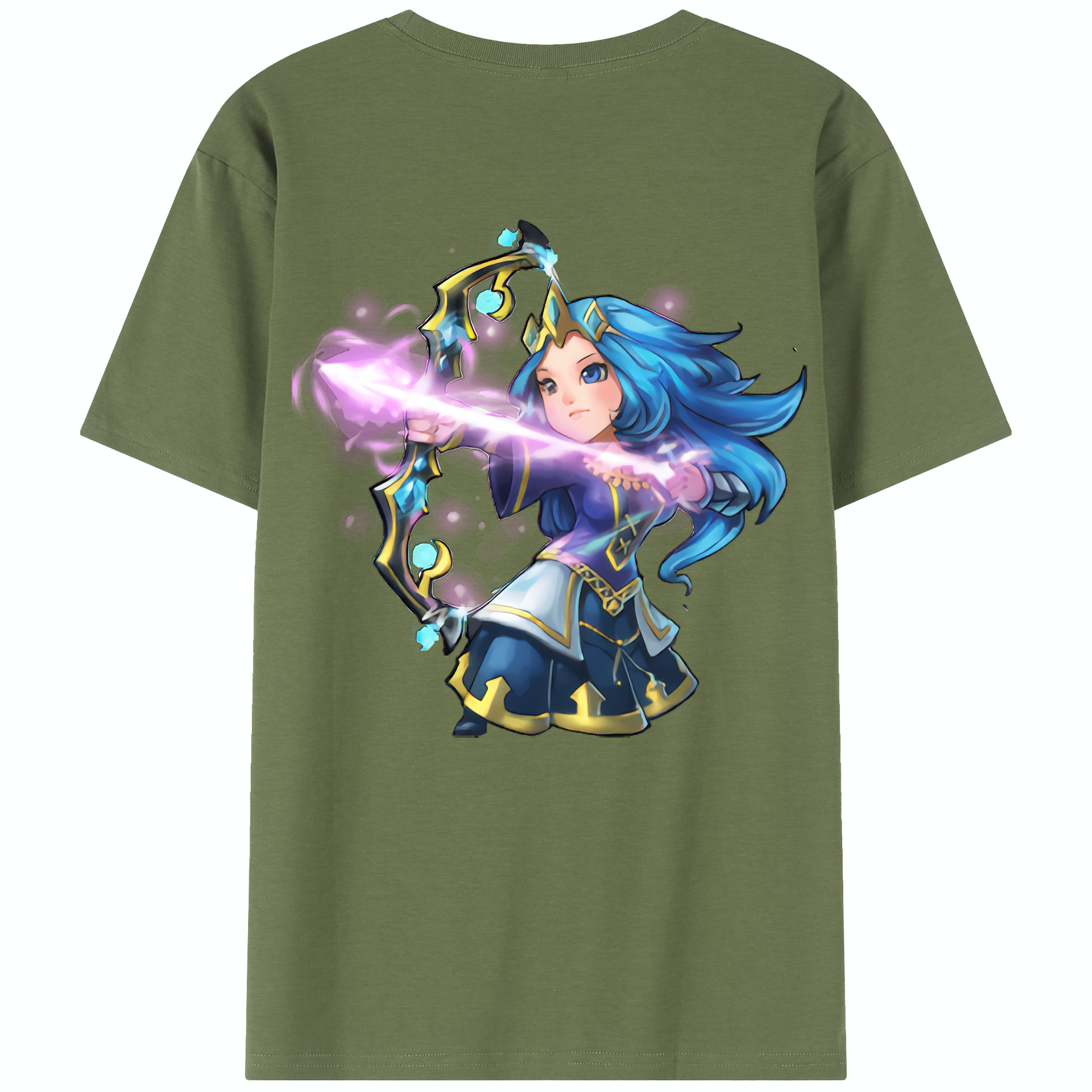 リーグ・オブ・レジェンド League of Legends LOL 綿100％半袖Tシャツ（背面プリント）